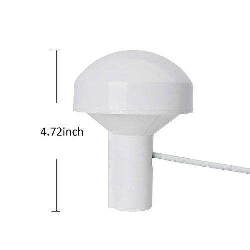 HYS Marine GPS Antenna IP65 Waterproof Antenna W/7M(22.96ft) RG58 Coaxial Cable SMA Male Connector with Marine ABS Mount Base