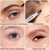 HSEE Eyebrow Pen - Eye Brown Makeup, Eyebrow Pencil with a Micro-Fork Tip Applicator Creates Natural Looking Brows Effortlessly and Stays on All Day, Black