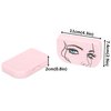 False Eyelash Case Lash Case Organizer Lash Container Box Empty Cosmetic Case Magnetic Eyelashes Storage Box with Mirror , Eyelashes Packaging Travel Storage Box Eyelash Bag(Light Pink)