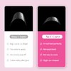 500 Pcs No C Curve Nail Tips XL Long Clear Nail Tips for Acrylic Nails Professional Set,10 Sizes Square Straight Tapered Half Cover Fake Nails Tips Ballerina Coffin French Nail for Salon DIY Nail Art