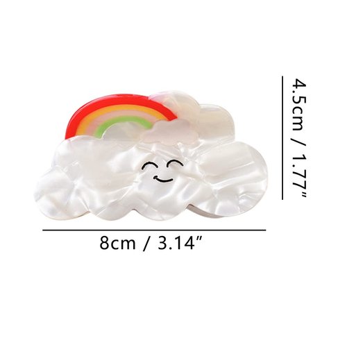 Cute Cloud Hair Clip,Small Clip for Women,Acetate Hair Clip,Small Hair Clip,S1