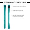 MODA EZGlam Duo Smoky Eye Travel-Size Makeup Brush Kit – Dual-Ended Eye Brushes for Blending & Defining, Vegan & Cruelty-Free