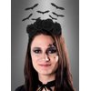 Jovono Halloween Headband Black Bat Headbands Flower Hair Band Party Costume Hair Accessories for Women and Girls(1Pcs)