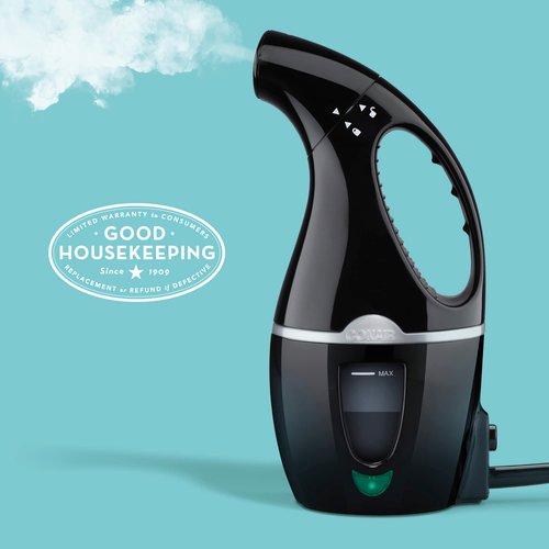 Conair Handheld Travel Garment Steamer for Clothes, CompleteSteam 1100W, For Home, Office and Travel,Black