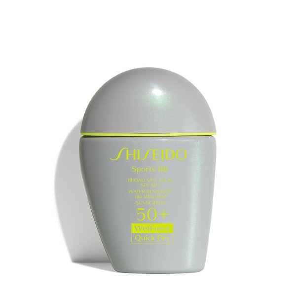 Shiseido Sports BB Cream SPF 50+ Sunscreen, Dark - 30 mL - Quick-Dry, Non-Sticky Formula for Natural, All Day Finish - Perspiration, Water & Transfer Resistant - Non-Comedogenic