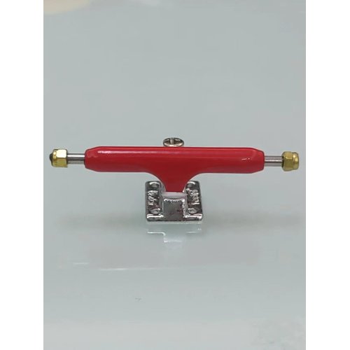 LEEFAI Pro Fingerboard Trucks 34mm G3 with Color Hanger Professional Mini Finger Skateboard Inverted Kingpin Harder Bushing Pivot Cups (Red)