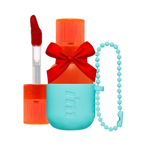 I'M MEME Water Gel Tint - Color Key Ring | Gift, Highly-pigmented, Long Lasting, Travel-Friendly, Lip Stain, 02 Orange Delight, 0.09 Oz