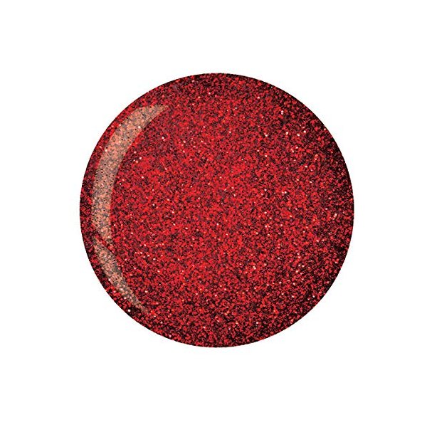 Cuccio Colour Powder Nail Polish - Lacquer For Manicure And Pedicure - Highly Pigmented Powder That Is Finely Milled - Durable Finish, Flawless Rich Color - Easy To Apply - Ruby Red Glitter - 1.6 Oz