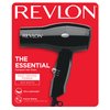 Revlon Compact Hair Dryer | 1875W Lightweight Design, Perfect for Travel, (Black)