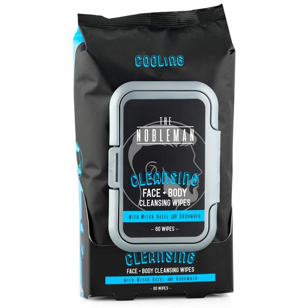 Men's Cleansing Face + Body Cleansing Wipes - 60ct