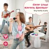 LENRUE Karaoke Machine for Kids with 2 Wireless Microphone, 4 Magic Voices, Karaoke for Girls Boys, Best Birthday Gifts for Kids 4, 5, 6, 7, 8, 9, 10, 11, 12+ (Beige 2 Mic)