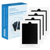 Refrigerator Air Filter Replacement 4 Pack, Carbon Activated Air Filter Compatible with Frigidaire Pure Air Ultra & Electrolux EAFCBF, PAULTRA, SCPUREAIR2PK, RAF1150, 242047801, 242047804, 242061001