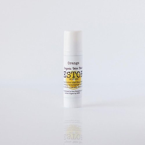 Organic Restore Original Cocoa Butter Lip Balm with Shea Butter and Frankincense (1/2 ounce, Orange)