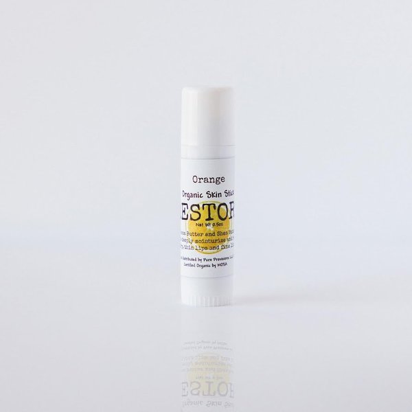 Organic Restore Original Cocoa Butter Lip Balm with Shea Butter and Frankincense (1/2 ounce, Orange)