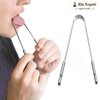 The Legend Stainless Steel Tongue Scrapers-Metal U Shaped Tongue Scraper for Fresher Breath- Tongue Scraper to Keep Mouth and Teeth Healthy and Cleaner- (Stainless Steel) (Pack of 1)
