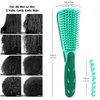 BESTOOL Detangling Brush for Black Natural Hair, Detangler Brush for Curly Hair Afro 3/4abc Texture, Faster n Easier Detangle Wet or Dry Hair with No Pain (Green)