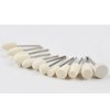 Haosie 12PCS Wool Felt for Women Nail Grinding Polishing, Nail Drill Bits Set Accessory, Polishing Buffing Wheel, File Heads Tools
