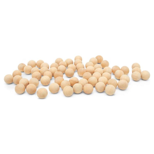 1/2 inch Wooden Balls, Bag of 100 Unfinished Round Wood Balls, Hardwood Birch, Small Marble Size Balls, for Crafts and DIY Projects, 1/2 inch Diameter. by Woodpeckers