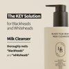 HEVEBLUE Black Yuja Bean Milk Cleanser - Sensitive Skin, Korean Skincare, Vegan, Hypoallergenic, Moisturizing, Hydrating, First Facial Cleansing, Cleansing Milk, K-Beauty, Gentle Face Wash