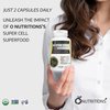 O NUTRITIONS Certified Organic Sea Moss, Super Cell Superfood Made with Organic Irish Sea Moss, Bladderwrack and Burdock Root, Wildcrafted Sea Moss Capsules, Vegan Seamoss Pill