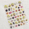 New Cartoon Anime Nail Art Sticker Decals Children Princess Anime Moon Hare Nail Art Sticker 5D Embossed(2 Sheets) + 3D Diamond Nail Art Accessories for Nail Art Decoration(4 Pcs)