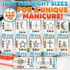 110 Pcs Silver Nail Charms and Gems - Complete Art Set with Cross, Planet, Piercing Ring & Silver Star Nail Charms Designs with Rhinestones - Easy-to-Apply, Sturdy Acrylic for Stylish Manicures