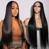 Huswink 200 Density 13x6 HD Lace Front Wigs Human Hair Straight Lace Front Wigs Human Hair for Black Women 26 Inch Glueless Frontal Wigs Human Hair Pre Plucked with Baby Hair Natural Color