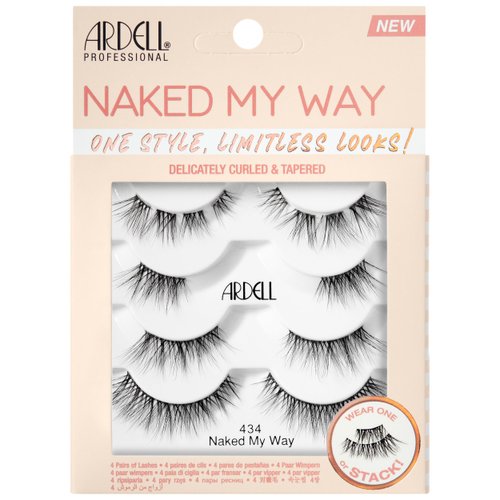 Ardell Naked My Way - 434 False Eyelashes, 4 Pairs, 1-pack