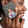 Ksadiye Phone Grip with Expanding Kickstand,Cell Phone Collapsible Stand Pink Blue White Stone Design for Smartphones
