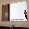 You Look Good Vinyl Mirror Decal – Motivational Quote Sticker for Bathroom Mirror, Glass, or Wall – Uplifting Positive Daily Reminder – 12x1.3 inch, Waterproof & Easy to Apply