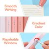 Temiary 5 Pcs White Correction Tapes, Aesthetic Correction Tape Pens Smooth Pull Out, Easy to Use Pen Shaped Applicator for Students School Office Supplies (Pink)