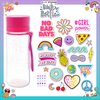 Just My Style Water Bottle by Horizon Group USA, Decorate, Style & Embellish Your Own BPA Free VSCO Water Bottle. Reusable Stickers, Gemstone & Instructions Included, Pink