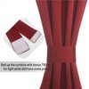 Aquazolax French Door Curtain Window Treatment - Blackout Thermal Curtains 25"x40" French Door Panels Solid - 1 Panel, Red