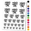 Never Give Up Motivational Temporary Tattoo Water Resistant Fake Body Art Set Collection - Hot Pink (One Sheet)
