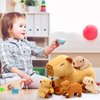 PullCrease 5 Pcs Capybara Stuffed Animals 15.75'' Capybara Mommy with 4 Cute Babies Set Soft Capybara Plushies for Girls Birthday Christmas Party Gift(Lying)