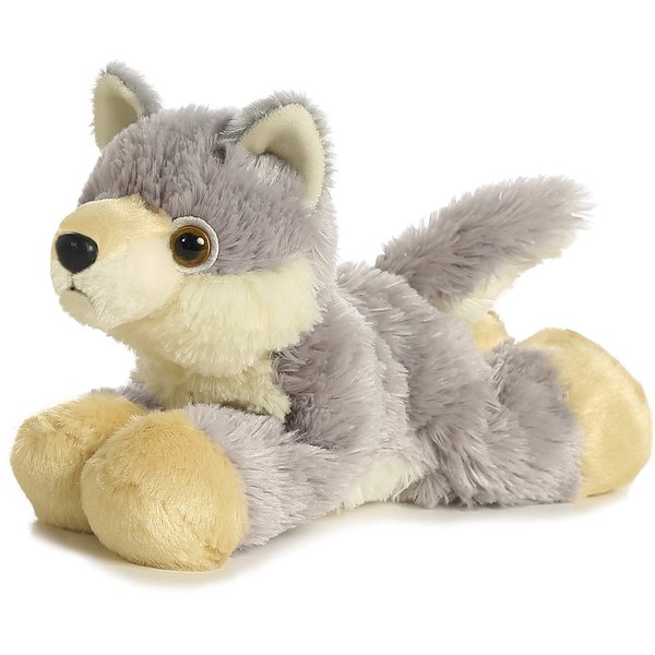 Aurora® Adorable Mini Flopsie™ Woolsey™ Stuffed Animal - Playful Ease - Timeless Companions - Gray 8 Inches