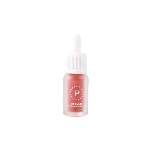 Profusion Cosmetics Hydrating Lip Stain - Vibrant Liquid Lipstick with Vitamins A & E - Long Lasting Glossy Finish with Non-Sticky Formula - 12 Stunning Shades (Cherry Glaze)