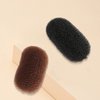2 Pcs Charming Bump It Up Volume Inserts Hair Comb Do Beehive Hair Style Tool Hair Pads, Do Beehive Hair Base Styling Clip Accessories for Women Lady Girl (Black and Brown)