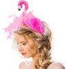 Mikily‘s Pink Flamingo Feather Headband for Women, One Size Fits All, Premium Durability Party Accessory Flamingo Costume Headband for Girls & Adults