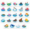 48 Animal Matching Puzzles with Error-Correction Mechanism Pre-Primer in 2 Pieces, Perfect for Preschool Learning (24 Blocks Double Sided)
