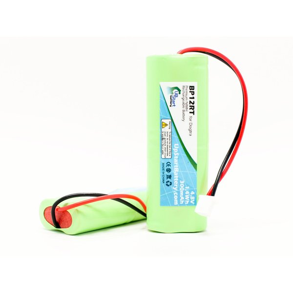 2X Pack - Dog Training Collar Transmitter Battery Replacement for Dogtra BP12RT - Dogtra 200 NCP Gold Battery (300mAh, 4.8V, NI-MH)