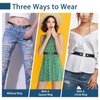【4 Pcs】No Buckle Stretch Belt for Womens and Men Elastic Waist Belt Invisible Belts for Jeans Pants Dresses Skirts (S-M:Waist Size 20''-35'', 4Pcs Set A)