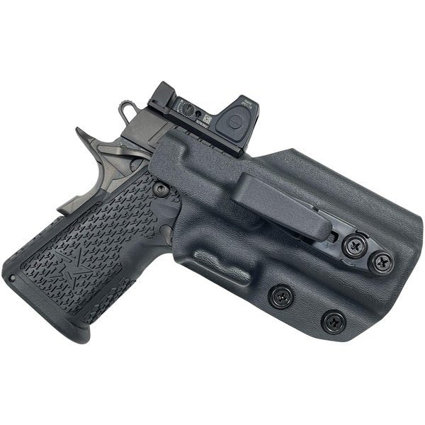 Inside The Waistband Belt Wing Tuckable Holster fits STI Staccato C2 (Black, Right-Hand Draw)