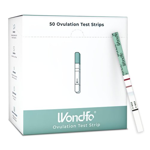 Wondfo Ovulation Test Strips - Women Fertility Tracking and Pregnancy Planning with Cycle-Detecting LH Surge - Highly Sensitive and Fast Result at Home Kit (50 Count)