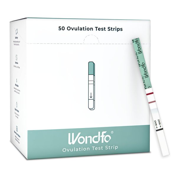 Wondfo Ovulation Test Strips - Women Fertility Tracking and Pregnancy Planning with Cycle-Detecting LH Surge - Highly Sensitive and Fast Result at Home Kit (50 Count)