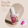 FANDAMEI Press on Nails Long Matte, 13 Packs 312 PCS Press on Nails Long Coffin, Full Cover Long Ballerina Fake Nails, Acrylic False Nail Tips with Nail Glue, Nail Rhinestones, Nail Art Stickers