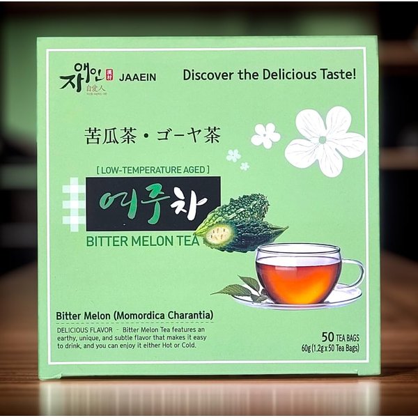 BITTER MELON TEA_50 Tea Bags_100% Natural No Addictive Low Temperature Aged Momordica Charantia Gohyah Tea_Product of KOREA