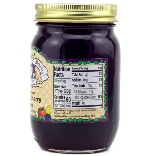 Amish Wedding Black Cherry Jam 18oz.