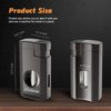 FANKAI Cigar Lighter, Torch Lighter with Deep Cigar Cutter V Cut up to 60G,Cigar Accessories Cigar Holder, Lighters for Smoking with Triple Jet Flame, Refillable Butane Lighter, Cigar Gift for Men