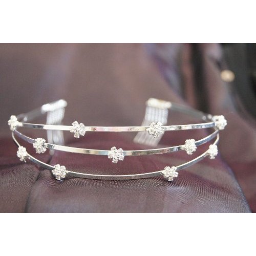 Beautiful Bridal Wedding Tiara Crown with Crystal Party Accessories DH12624